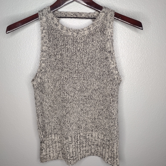 Theory Tops Theory Womens Sweater Tank Top Sleeveless Knit Open